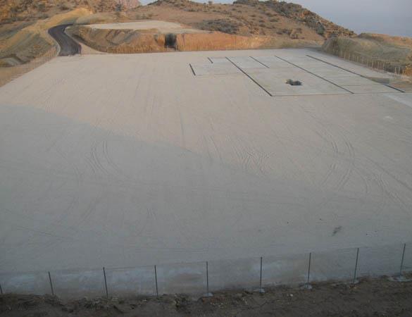 Construction of the site, cellars, water pipelines, and access roads to wells in the Homa region